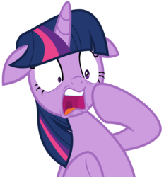 Size: 5094x5496 | Tagged: safe, artist:jhayarr23, twilight sparkle, alicorn, pony, g4, molt down, absurd resolution, faic, female, floppy ears, gasp, horrified, open mouth, shocked, simple background, solo, transparent background, twilight sparkle (alicorn), vector, wide eyes