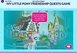 Size: 2048x1415 | Tagged: safe, ocellus, changedling, changeling, g4, official, game, my little pony friendship quests, solo, sugarcube corner, website