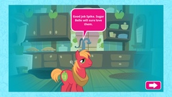 Size: 2048x1158 | Tagged: safe, big macintosh, sugar belle, g4, official, game, my little pony friendship quests, website