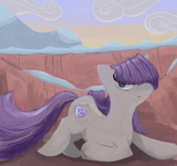 Size: 3200x3000 | Tagged: safe, artist:kaminakat, maud pie, earth pony, pony, g4, canyon, female, high res, mare, solo