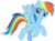 Size: 2263x1665 | Tagged: safe, artist:rainbowmaned, rainbow dash, pegasus, pony, g4, my little pony: friendship is magic, season 8, female, flying, simple background, smiling, smug, solo, transparent background, vector