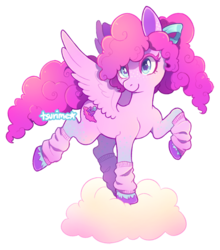 Size: 490x556 | Tagged: safe, artist:tsurime, oc, oc only, pegasus, pony, cloud, leg warmers, simple background, solo, transparent background