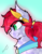 Size: 2750x3500 | Tagged: safe, artist:caduceus, artist:caduceusart, oc, oc only, oc:azimuth, crystal pony, pony, accessory, clothes, female, high res, mare, ponytail, scarf, solo