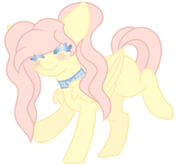 Size: 1400x1304 | Tagged: safe, artist:adostume, oc, oc only, oc:asami, pegasus, pony, ^^, alternate hairstyle, blushing, choker, dancing, eyes closed, female, folded wings, happy, mare, simple background, smiling, solo, standing on two hooves, transparent background, wings