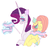 Size: 351x339 | Tagged: safe, artist:suippumato, fluttershy, rarity, pegasus, unicorn, g4, female, gender headcanon, lesbian, pride, pride flag, ship:flarity, shipping, simple background, t4t, trans female, trans fluttershy, trans rarity, transgender, transgender pride flag, white background