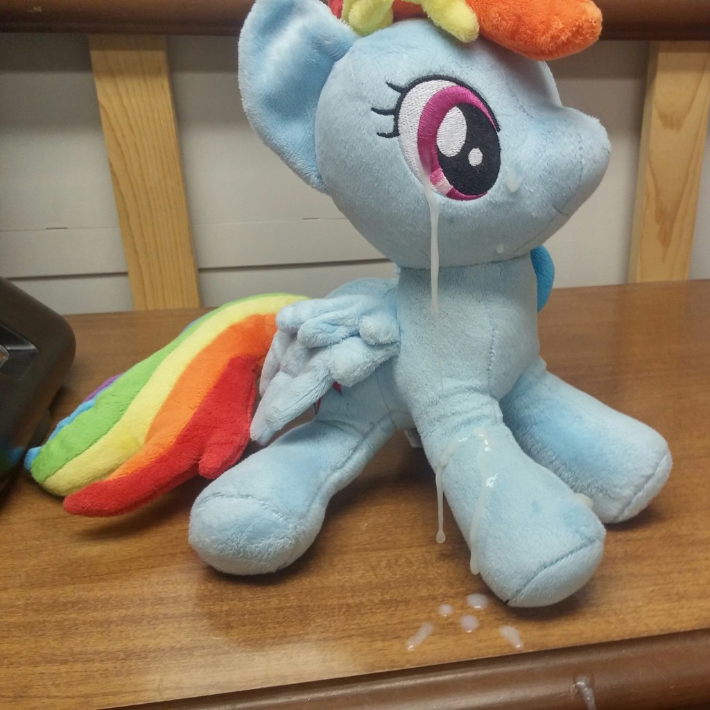 1742700 - explicit, rainbow dash, g4, 4de, cum, cum on toy, high res, irl,  merch sexploitation, photo, plushie, toy - Derpibooru