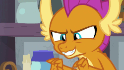 Size: 1920x1080 | Tagged: safe, screencap, smolder, dragon, g4, molt down, animated, blinking, dragoness, female, gif, looking at someone, looking at something, open mouth, raised eyebrow, solo, spread arms, talking