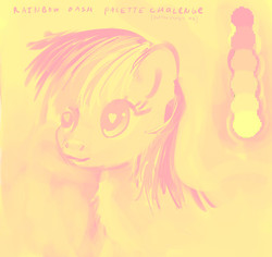 Size: 925x874 | Tagged: safe, artist:xbi, rainbow dash, pony, g4, color palette challenge, limited palette