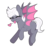 Size: 1300x1300 | Tagged: safe, artist:adostume, oc, oc only, bat pony, pony, cute, heart, raspberry, simple background, solo, tongue out, transparent background