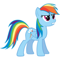 Size: 256x256 | Tagged: artist needed, safe, rainbow dash, pegasus, pony, g4, female, mare, rare, simple background, solo, transparent background, vector