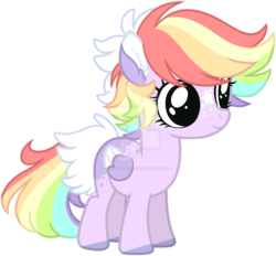 Size: 1024x949 | Tagged: safe, artist:pandemiamichi, oc, oc only, pegasus, pony, female, filly, simple background, solo, transparent background, watermark