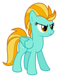 Size: 780x1024 | Tagged: safe, lightning dust, pegasus, pony, g4, angry, female, mare, simple background, solo, transparent background, vector