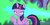 Size: 1174x585 | Tagged: safe, screencap, twilight sparkle, alicorn, pony, g4, molt down, my little pony: friendship is magic, creepy, dragonfire, fire, fire breath, great moments in animation, mid-blink screencap, nightmare fuel, twilight sparkle (alicorn), wat