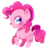 Size: 1400x1500 | Tagged: safe, artist:yioyio, pinkie pie, earth pony, pony, g4, chibi, cute, diapinkes, female, heart eyes, simple background, solo, transparent background, wingding eyes