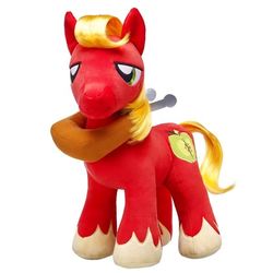 Size: 600x600 | Tagged: safe, big macintosh, earth pony, pony, g4, build-a-bear, horse collar, irl, male, photo, plushie, simple background, solo, stallion