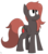 Size: 1732x1960 | Tagged: safe, artist:moonatik, oc, oc only, oc:scarlet berry, pegasus, pony, :<, female, mare, simple background, solo, transparent background