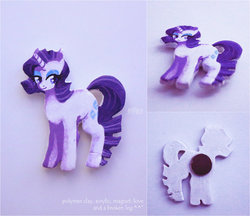 Size: 962x831 | Tagged: safe, artist:ipoloarts, rarity, g4, craft, irl, magnet, photo