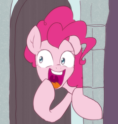 Size: 1958x2048 | Tagged: safe, artist:akainu_pony, pinkie pie, earth pony, pony, g4, molt down, female, gasp, looking at you, mare, solo