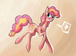 Size: 827x610 | Tagged: safe, artist:spacebeans, oc, oc only, oc:swiss cheese, earth pony, pony, female, heart, mare, offspring, parent:cheese sandwich, parent:pinkie pie, parents:cheesepie, solo