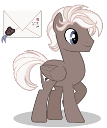 Size: 968x1152 | Tagged: safe, artist:enifersuch, oc, oc only, oc:ink letter, pegasus, pony, base used, cutie mark, male, offspring, parent:derpy hooves, parent:doctor whooves, parents:doctorderpy, simple background, solo, stallion, transparent background