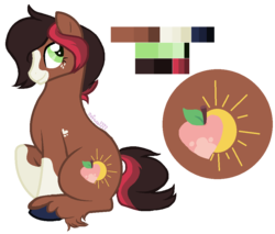 Size: 970x828 | Tagged: safe, artist:zafara1222, oc, oc only, oc:southern comfort, earth pony, pony, base used, blaze (coat marking), coat markings, facial markings, female, mare, offspring, parent:cherry jubilee, parent:trouble shoes, parents:cherryshoes, reference sheet, simple background, sitting, socks (coat markings), solo, transparent background, unshorn fetlocks