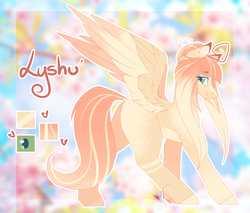 Size: 2147x1831 | Tagged: safe, artist:mauuwde, oc, oc only, oc:lyshuu, pegasus, pony, female, mare, reference sheet, solo