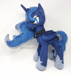 Size: 1405x1500 | Tagged: safe, artist:hipsterowlet, princess luna, pony, g4, irl, photo, plushie, solo