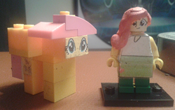 Size: 2330x1463 | Tagged: safe, artist:grapefruitface1, fluttershy, equestria girls, g4, irl, lego, minifig, photo, self ponidox, solo