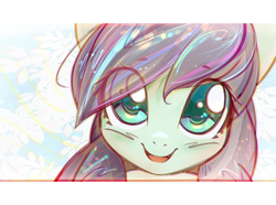 Size: 3065x2286 | Tagged: safe, artist:mirroredsea, coloratura, earth pony, pony, g4, cute, female, high res, looking at you, mare, rarabetes, smiling, solo