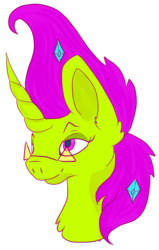 Size: 2238x3522 | Tagged: safe, artist:overlord pony, oc, oc only, oc:nuclear blossom, pony, unicorn, bust, glasses, high res, portrait, simple background, solo, transparent background