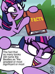 Size: 680x908 | Tagged: safe, artist:quarium edits, twilight sparkle, alicorn, pony, g4, /mu/, copypasta, ed edd n eddy, exploitable meme, fact, facts, meme, op got cut off, piero scaruffi beatles commentary, twilight sparkle (alicorn), twilight's fact book