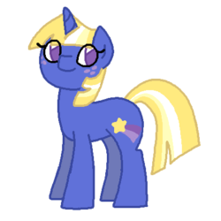 Size: 424x424 | Tagged: safe, artist:moonrose95, oc, oc only, oc:stardust, pony, unicorn, female, freckles, mare, offspring, parent:moondancer, parent:star tracker, parents:moontracker, simple background, solo, transparent background