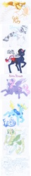 Size: 3203x18263 | Tagged: safe, artist:frozensoulpony, rainbow dash, twilight sparkle, oc, oc:bubble blossom, oc:firefly, oc:gold fury, oc:grouse, oc:silverwind, oc:slam dunk, changepony, pegasus, pony, g4, absurd resolution, bat wings, female, male, mare, stallion, two toned wings