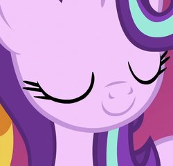 Size: 656x629 | Tagged: safe, screencap, starlight glimmer, pony, unicorn, g4, no second prances, close-up, cropped, cute, eyes closed, female, mare, smiling, solo