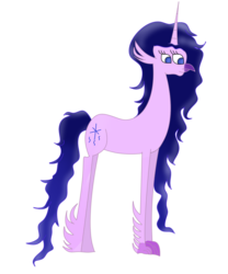 Size: 1000x1200 | Tagged: safe, artist:wonderschwifty, oc, oc only, oc:lily feathers, hippogriff, alternate hairstyle, simple background, solo, transparent background, wingless hippogriff
