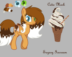 Size: 1500x1200 | Tagged: safe, artist:sugaryicecreammlp, oc, oc only, oc:sugary icecream, pegasus, pony, colored wings, female, heterochromia, mare, multicolored wings, reference sheet, solo