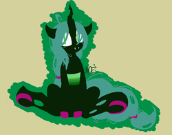 Size: 1080x846 | Tagged: source needed, safe, artist:niggerdrawfag, queen chrysalis, changeling, changeling queen, g4, female, solo