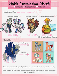 Size: 784x1014 | Tagged: safe, artist:redpalette, alicorn, earth pony, pegasus, pony, unicorn, commission, commission info, copic, cute