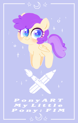 Size: 664x1050 | Tagged: safe, artist:kapusha-blr, pegasus, pony, blushing, smiling, solo, sparkles