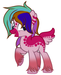 Size: 1024x1261 | Tagged: safe, artist:bloodlover2222, oc, oc only, deer pony, original species, base used, female, simple background, solo, transparent background