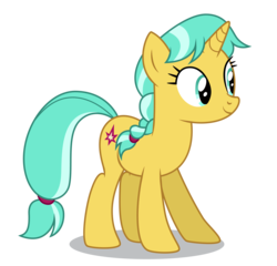 Size: 5200x5000 | Tagged: safe, artist:dragonchaser123, citrine spark, pony, unicorn, g4, molt down, absurd resolution, background pony, braid, cute, female, friendship student, mare, quackerdorable, simple background, solo, transparent background, vector