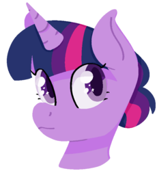 Size: 3000x3263 | Tagged: safe, artist:averydrawsthings, twilight sparkle, pony, g4, alternate hairstyle, female, hair bun, high res, lineless, simple background, solo, transparent background