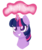 Size: 1600x1900 | Tagged: safe, artist:fannytastical, twilight sparkle, pony, unicorn, g4, bust, drawthread, female, glowing horn, heart, heart eyes, horn, kill yourself, kys, mare, request, simple background, solo, text, transparent background, wingding eyes