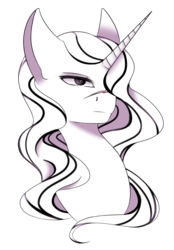 Size: 591x847 | Tagged: source needed, safe, artist:time-lime, oc, oc only, oc:yiazmat, pony, unicorn, bust, horn, male, scar, serious, serious face, simple background, solo, transparent background, unicorn oc