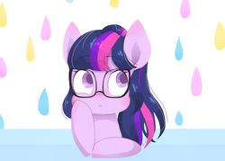 Size: 1813x1295 | Tagged: safe, artist:1drfl_world_end, sci-twi, twilight sparkle, pony, unicorn, g4, cute, female, glasses, looking at you, mare, solo, twiabetes