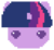 Size: 340x310 | Tagged: safe, artist:ponyfan6849, twilight sparkle, pony, g4, bust, female, funko pop!, head only, pixel art, simple background, solo, transparent background