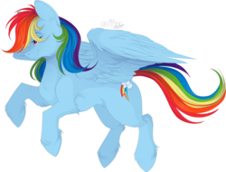 Size: 1577x1197 | Tagged: safe, artist:mrgdog, rainbow dash, pegasus, pony, g4, female, mare, simple background, solo, transparent background