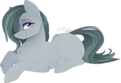 Size: 1166x798 | Tagged: safe, artist:mrgdog, marble pie, earth pony, pony, g4, cute, female, marblebetes, mare, missing cutie mark, prone, simple background, solo, transparent background