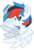 Size: 2048x3000 | Tagged: safe, artist:cinnamontee, oc, oc only, oc:retro city, pegasus, pony, bust, female, high res, mare, portrait, simple background, solo, transparent background