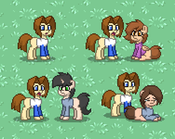 Size: 752x600 | Tagged: safe, oc, oc only, pony, pony town, crying, loss (meme), lying down, meme, ponified, sad, sitting